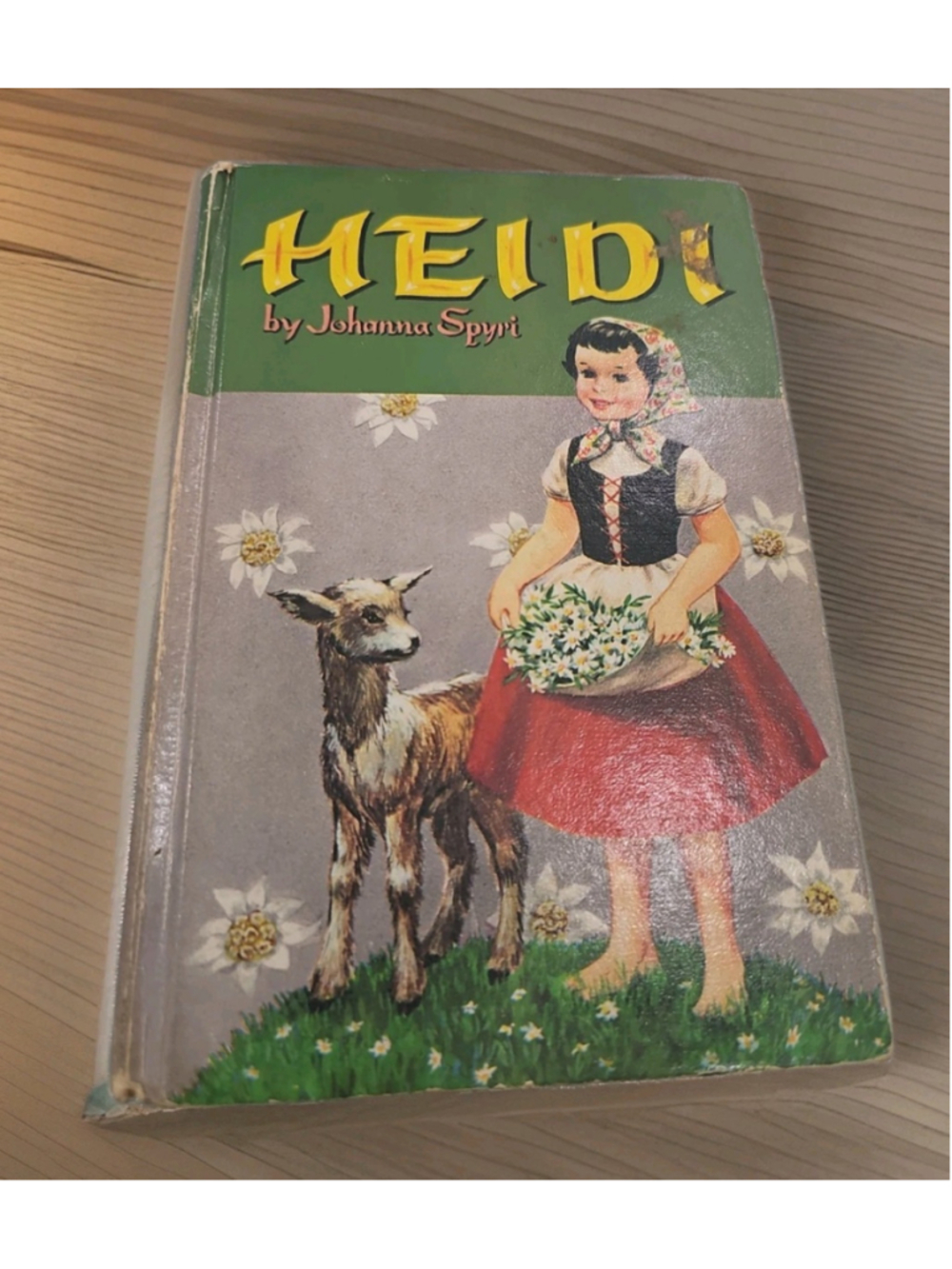 Heidi Vintage Children's Book by Johanna Spyri 1955